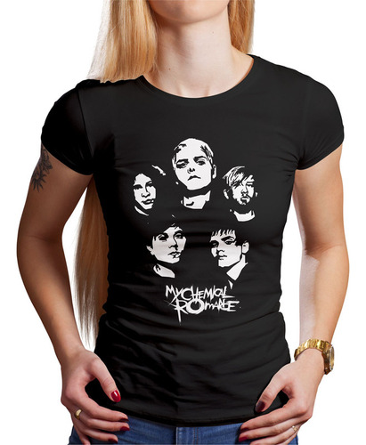 Polo Dama My Chemical Romance Faces (d1652 Boleto.store)