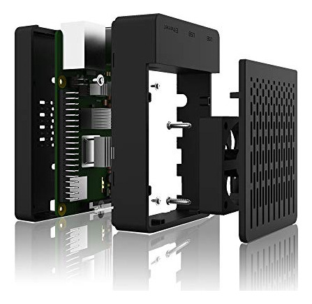 Funda Para Raspberry Pi 4, Iuniker Raspberry Pi 4 Fan Abs, C