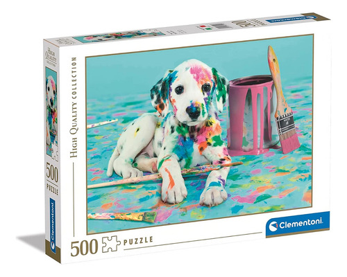 Rompecabezas 500 Piezas Perro Dálmata Pintura De Colores