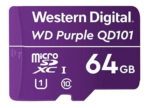 Tarjeta De Memoria 64gb Western Digital Purple Microsdxc