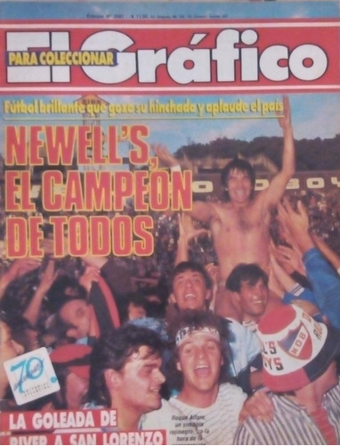 El Gráfico 3581. Mandiyú Ascenso Y Newell's Campeón 1987-88