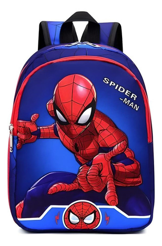 Mochila Escolar Infantil Spiderman 30l Nylon Niños 32x25 Cm