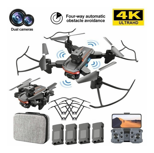 Drone Con Cámara Hd Quadcopter + 4batería + Bolso De Mano