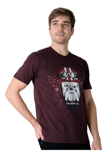 Playera Hombre Moda Camiseta Vino Furor 62107026