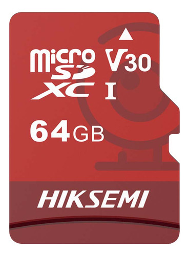 Hikvision Memoria microSD De Clase 10 64GB Especializada Para Videovigilancia Uso 24/7 Compatibles con cámaras HIKVISION y Otras Marcas Modelo HS-TF-E1/64G