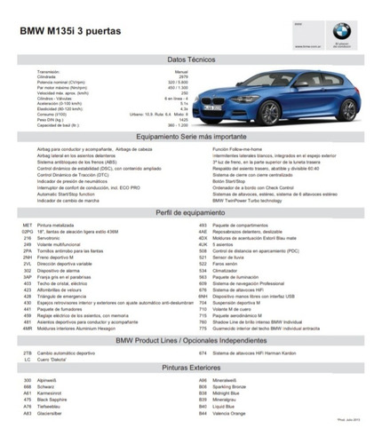 Bmw Serie 1 2.5 135i Coupe Sportive 306cv 2013