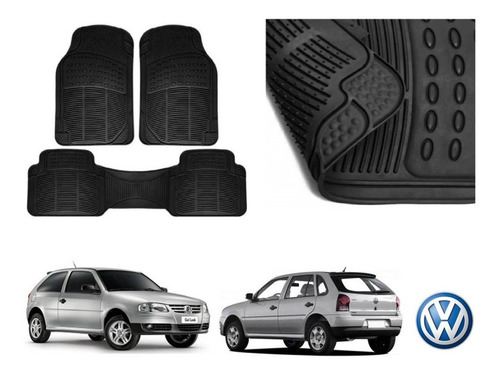 Tapetes Uso Rudo Volkswagen Pointer 2007 Rubber Black Origin