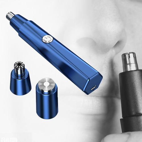 2 Recortador De Nariz Con Motor Potente, Corte Suave, Azul