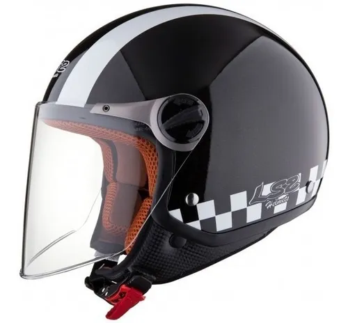 Casco Abierto Ls2 560 Bat Y Travis Negro Black Devotobikes