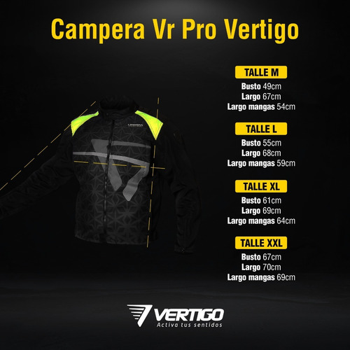 Campera Moto Vertigo Con Protecciones. Tienda Oficial