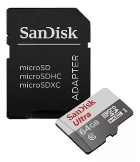 Memoria Micro Sd Sandisk 64gb 80mb/s 533x Uhs-1 C/adapt New!