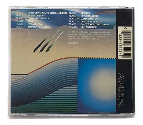 Cd The Best Of Alan Parsons Project / Edc Americana 1983 (Usado)