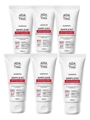 6 Un De 200ml Ada Tina Amplexe Shampoo Antiqueda