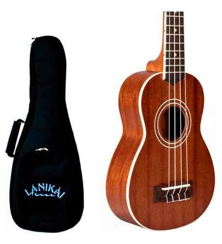 Ukelele Soprano Lanikay Ma-s Caoba + Funda Acolchada Envios