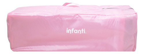 Cuna De Viaje Madison Infanti Convertible A Colecho Color Rosa claro con Gris Diseño de la tela Dino