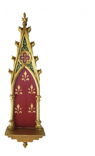 Imagem 1 de 8 de Peanha Oratório Gótico 45cm Vermelho
