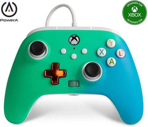 Control Alambrico Powera Aqua Para Xbox One & Series X/s