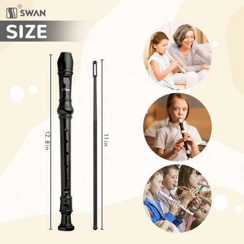 Instrumento De Flauta Soprano Swan Para Principiantes Y Niño