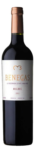 Vino Benegas Estate Malbec Botella 750ml - Gobar®