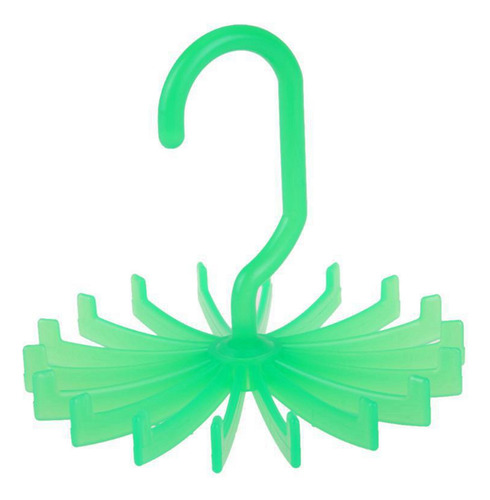 10 Estantes Para Corbatas Giratorios Colgantes, 18 Verde