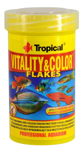 Alimento Hojuelas Peces Tropical Vitality & Color 100 Ml