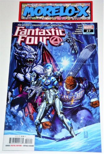 Fantastic Four #27- Firmada Por Mark Brooks- C O A En Ingles