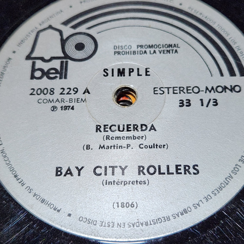 Simple Bay City Rollers Bell C10