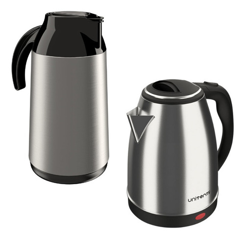 Garrafa Térmica Café Inox Berlim 1l E Chaleira Elétrica 110v