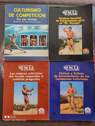 Culturismo Weider/ Santonja En Español, 4 Libros. (Usado)