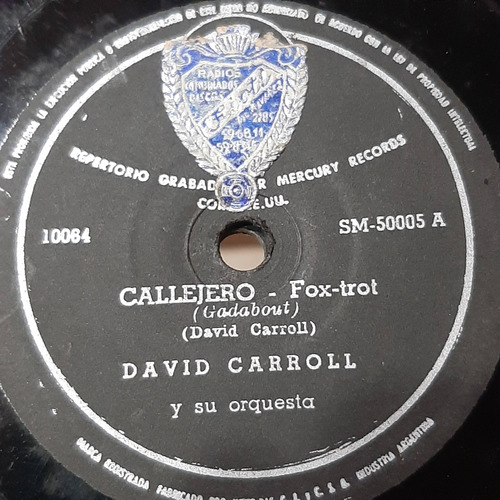 Pasta David Carroll Su Orquesta Tk 50005 C262