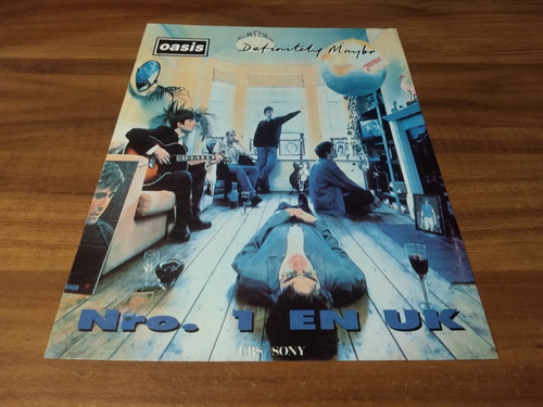 (pd638) Publicidad Oasis * Definitely Maybe * 1994