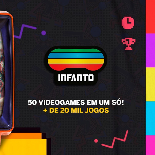 Imagem 5 de 5 de Console Infanto 3 - Video Game Retro Multijogos Antigos