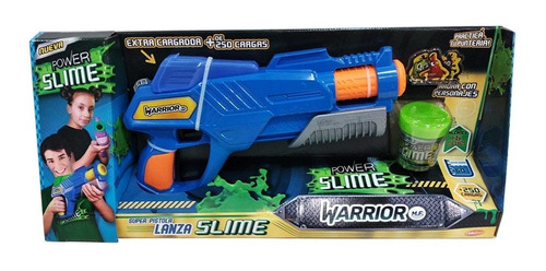 Pistola Lanza Slime. Power Slime Warrior. Incluye Slime Mpuy