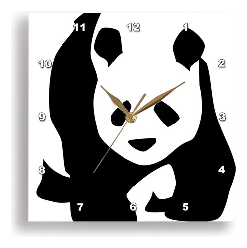 3drose Dpp__1 Panda Bear Animales Lindo Reloj De Pared De Ar