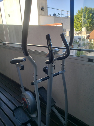 Caminador Escalador Elíptico Con Asiento Y Bici Worldfitness