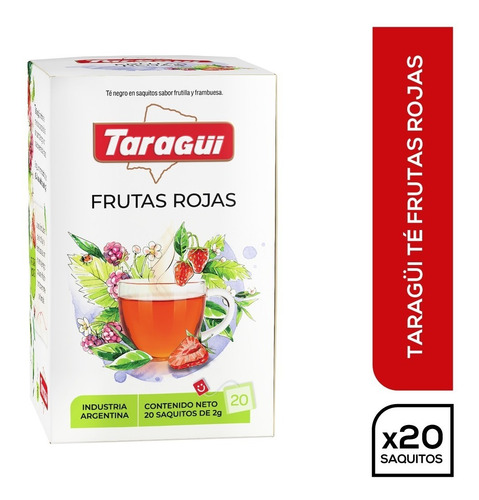 Té Taragüi Placeres Frutas Rojas