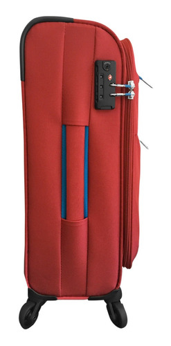 Maleta Para Viaje Olympia 24 PuLG. Con 4 Ruedas, Rojo