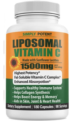 Vitamina C Liposomal - 180 Caps - Unidad a $1800