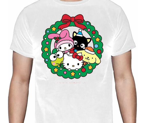 Sanrio - Hello Kitty - Navidad - Christmas - Amigos - Polera