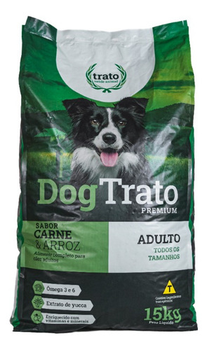 Ração/alimento Dogtrato Premium Para Cachorro Adulto 15 Kg