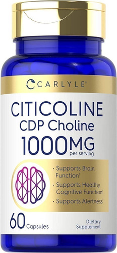 Citicolina Cdp Colina 1000 Mg | 60 Cápsulas |