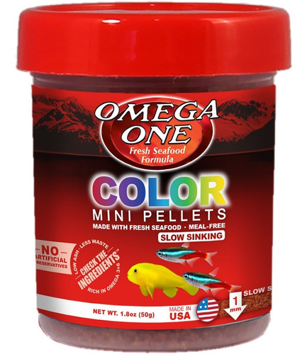 Omega One Color Mini Pellets 50 - g a $278
