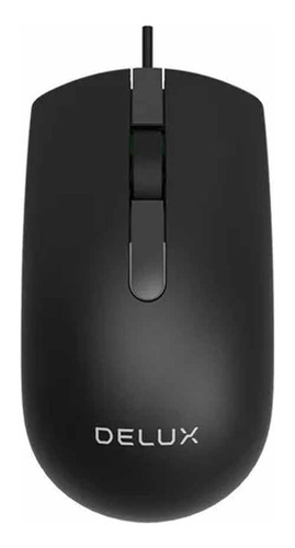 Mouse Delux Alámbrico M322 Negro