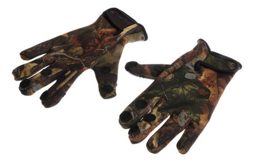 1 Par De Guantes Transpirables Secado Ajuste L Camuflaje