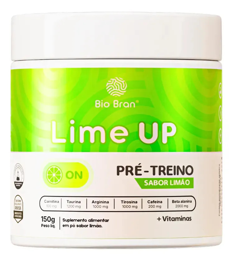 Pré Treino Lime Up® Suplemento Em Pó Pré-treino Limão
