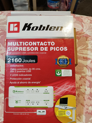 Multicontacto Supresor De Picos Modelo Ss-2160 Usbx