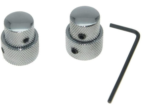 Kaish - Lote De 2 Pomos De Control De Metal Doble Concéntric