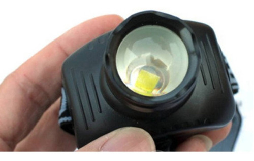 Linterna Minera Led Para Cabeza Zoom Pilas Correa 160 Lumens Color De La Linterna Negro Color De La Luz Blanco