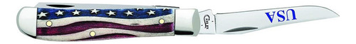Case Xx Star Spangled Banner Natural Bone Mini Trapper Stain