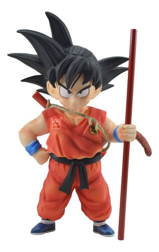 Figura Muñeco Dragon Ball Z Goku Niño Con Báculo Metálico